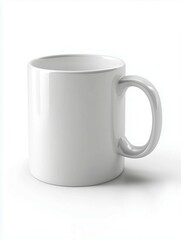photo of blank mug for mockup with blank background for advertisement