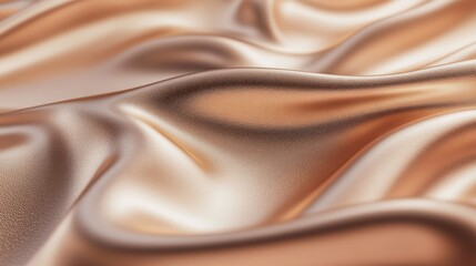 Fototapeta premium Smooth and Shiny Satin Fabric Textures in Warm Bronze Tones