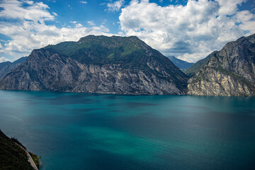 Garda lake in the mountains