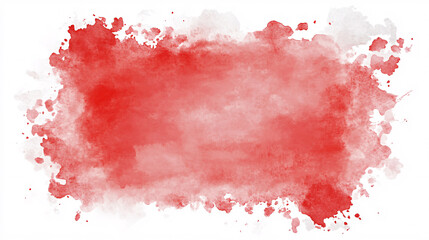 A soft red ink splash with blurred edges creating an organic watercolor effect on a white background symbolizing fluidity and creativity  
