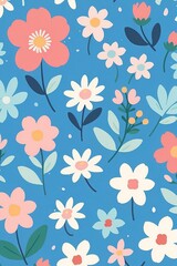 Obraz premium seamless floral pattern