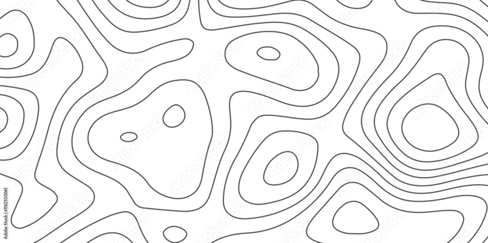 Aufkleber abstract design seamless pattern with line topographic map. geographic mountain relief. retro topogr