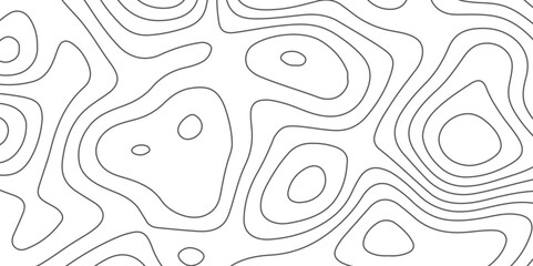 Abstract design seamless pattern with line topographic map. geographic mountain relief. retro topographic map. geographic contour map grid backdrop paper texture. terrain path isolated on background.	