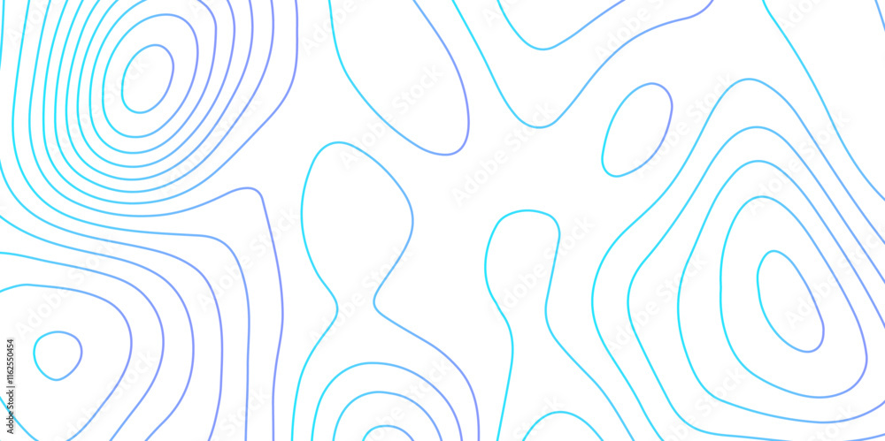 Poster abstract design seamless pattern with line topographic map. geographic mountain relief. retro topogr