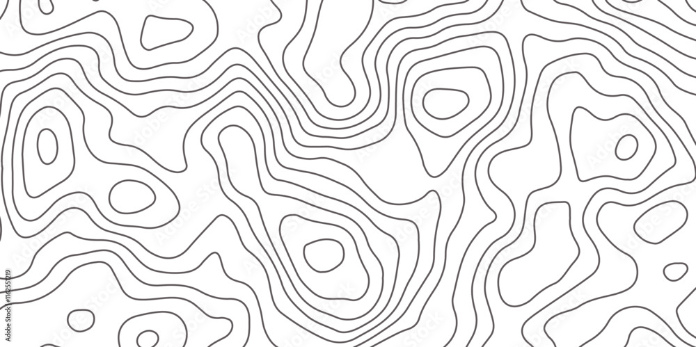 Aufkleber abstract design seamless pattern with line topographic map. geographic mountain relief. retro topogr