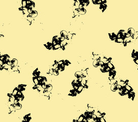 Black abstract seamless patterns