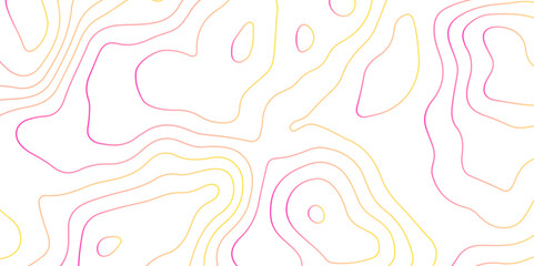 Abstract design seamless pattern with line topographic map. geographic mountain relief. retro topographic map. geographic contour map grid backdrop paper texture. terrain path isolated on background.	