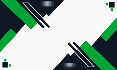 Minimalist Green and Black Geometric Background Template