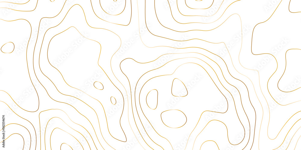 Poster abstract design seamless pattern with line topographic map. geographic mountain relief. retro topogr