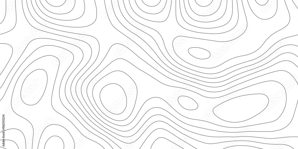 Aufkleber abstract design seamless pattern with line topographic map. geographic mountain relief. retro topogr