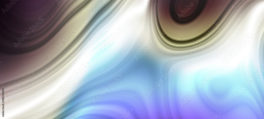 Aufkleber Abstract Waves of Colorful Textures in Constant Motion and Captivating Flowing Forms