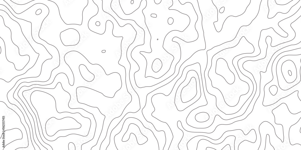 Aufkleber abstract design seamless pattern with line topographic map. geographic mountain relief. retro topogr