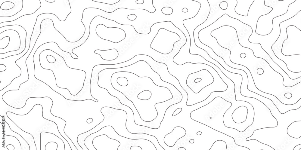Aufkleber abstract design seamless pattern with line topographic map. geographic mountain relief. retro topogr