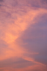 Beautiful sunset sky with cloud.