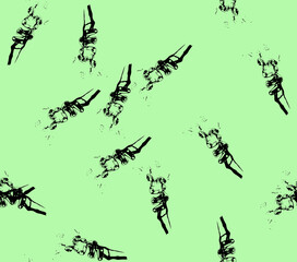 Abstract water color black seamless patterns