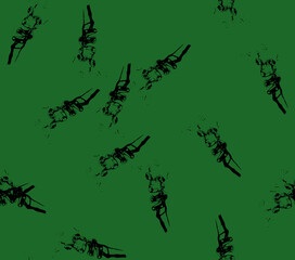 Abstract water color black seamless patterns