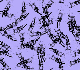 Abstract water color black seamless patterns