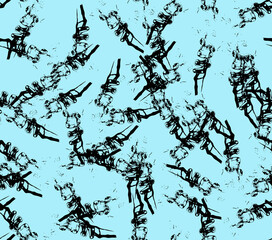 Abstract water color black seamless patterns