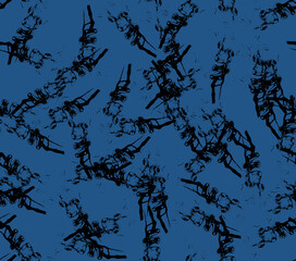 Abstract water color black seamless patterns