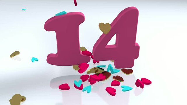 Love heart shape pink background wallaper empty blank symbol sign decoration happy valentine day 14 fourteen february month card gift sale merry christmas xmas present romantic bar wedding stage shiny