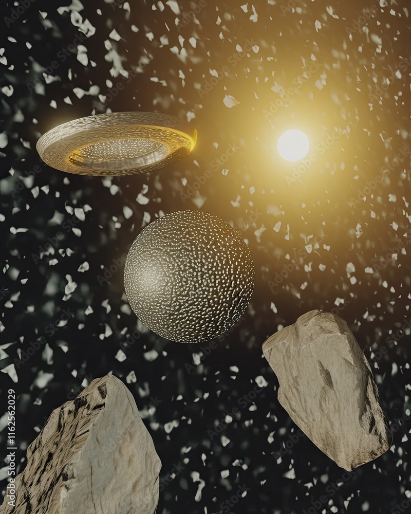 Poster Discovering the Enigmatic Secrets of Jupiter's Moon Ganymede in Our Solar System