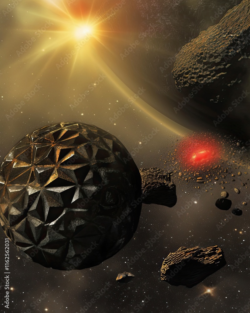 Poster exploration of the largest satellite in the solar system revealing its hidden secrets and mysteries