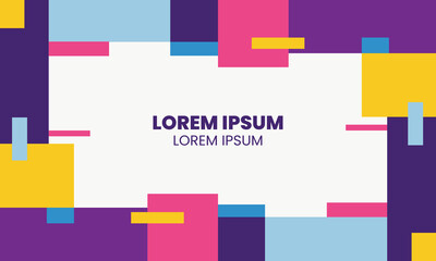 Abstract Geometric Colorful Background Template. Wallpaper