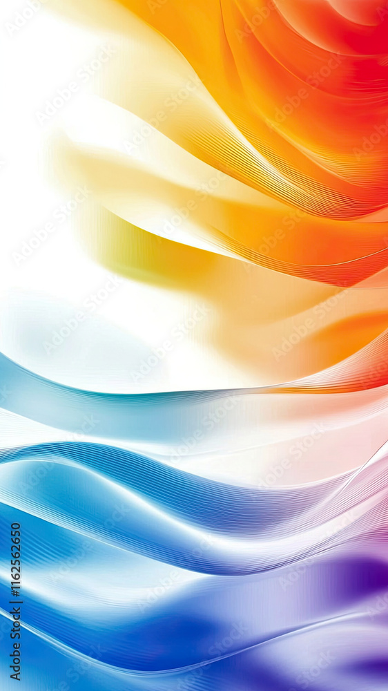 Poster vibrant waves of color dance in harmony, creating a captivating visual symphony of hues