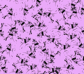 Abstract water color black seamless patterns