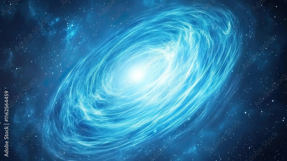 Poster Mysteries Unfolding in a Luminous Swirl of Cosmic Energy on the Third Planet's Celestial Backdrop