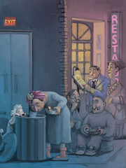 homeless restaurant