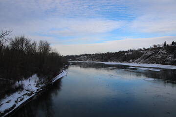 Winter In The River Valley, Gold Bar Park, Edmonton, Alberta