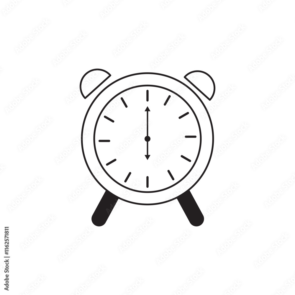 Poster clock icon. vector illustration of clock, time, count, timer. vector clock in various styles.