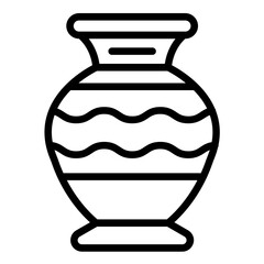 Vector Design Vase Icon Style