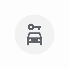 car key purchase icon sign vector