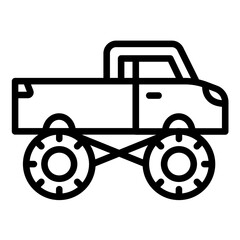 Vector Design Bigfoot Car Icon Style