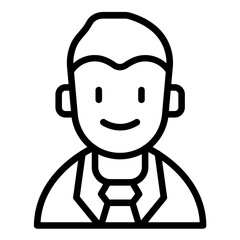 Vector Design Character Male Icon Style