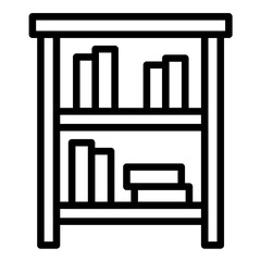 Vector Design Bookshelf Icon Style