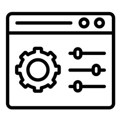 Vector Design Control Panel Icon Style