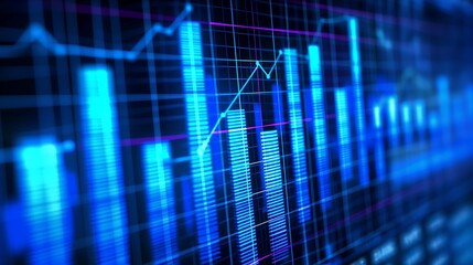 Fototapeta premium stock market graph