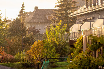 Naklejka premium A charming rural landscape in Switzerland