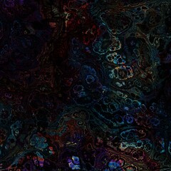 Intricate golden organic shapes gracefully create a striking and eyecatching abstract design against a dark backdrop