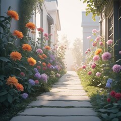 Obraz premium flowers in the garden