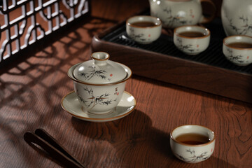 A Chinese Style Tea Set
