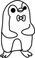 Line Art Penguin illustration
