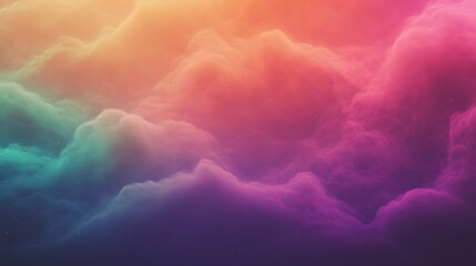 abstract representation of financial data using digital waveforms and vibrant neon hues set in deep space