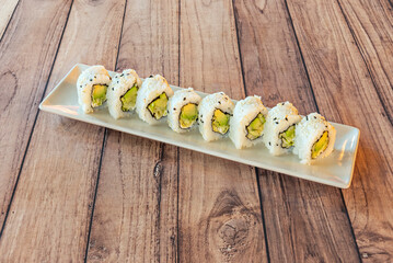 Although sushi has ancient roots in Japan, uramaki is a more recent creation