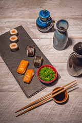 Nigiri quickly became popular in Japan, becoming a common dish in sushi restaurants