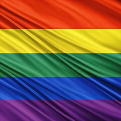 Fototapeta premium rainbow waving flag