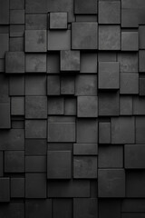 black cube, rock wall
